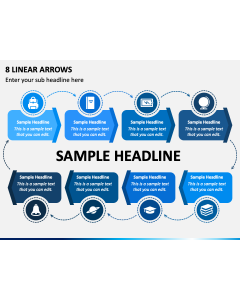 8 Linear Arrows PPT Slide 1