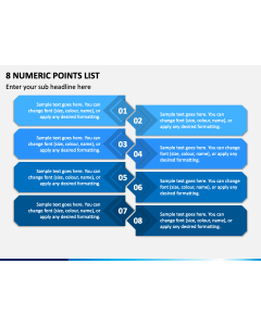 8 Numeric Points List PPT Slide 1