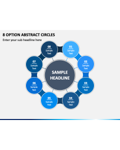 8 Option Abstract Circles PPT Slide 1