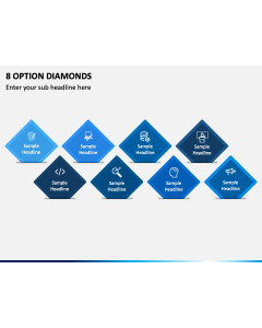 8 Option Diamonds PPT Slide 1