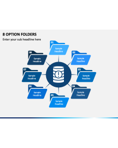 8 Option Folders PPT Slide 1