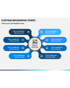 8 Option Infographic Points PPT Slide 1