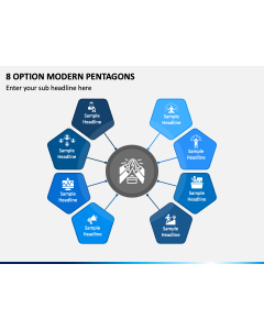 8 Option Modern Pentagons PPT Slide 1