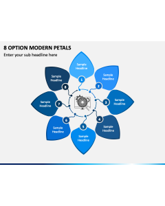 8 Option Modern Petals PPT Slide 1
