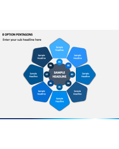 8 Option Pentagons PPT Slide 1
