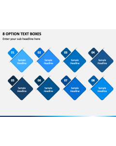 8 Option Text Boxes PPT Slide 1