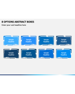 8 Options Abstract Boxes PPT Slide 1
