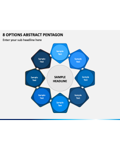 8 Options Abstract Pentagon PPT Slide 1