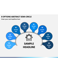 8 Options Abstract Semi-Circle PPT Slide 1