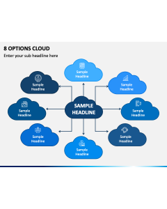 8 Options Cloud PPT Slide 1