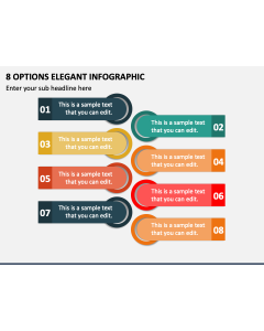 8 Options Elegant Infographic PPT Slide 1