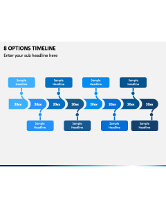 8 Options Timeline PPT Slide 1