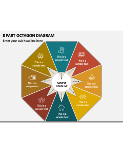 8 Part Octagon Diagram PPT Slide 1