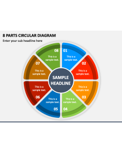 8 Parts Circular Diagram PPT Slide 1