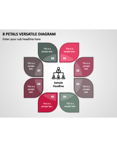 8 Petals Versatile Diagram PPT Thumbnail