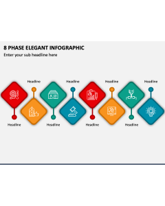 8 Phase Elegant Infographic PPT Slide 1