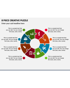 8 Piece Creative Puzzle PPT Slide 1