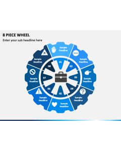 8 Piece Wheel PPT Slide 1