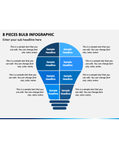 8 Pieces Bulb Infographic PPT Slide 1