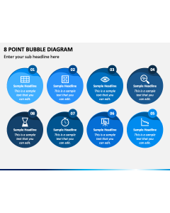 8 Point Bubble Diagram PPT Slide 1