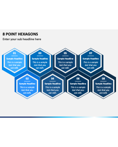 8 Point Hexagons PPT Slide 1