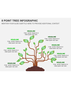 8 Point Tree Infographic PPT Thumbnail
