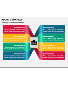 8 Points Diagram PPT Slide 1