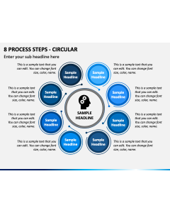 8 Process Steps - Circular PPT Slide 1