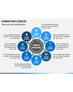 8 Rings with Circles PPT Slide 1