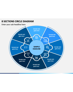 8 Sections Circle Diagram Slide 1