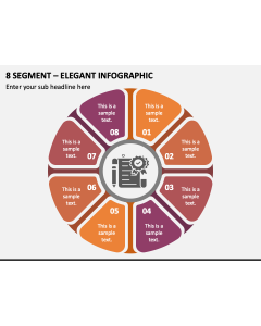 8 Segment - Elegant Infographic PPT Slide 1