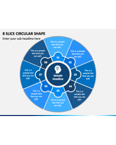 8 Slice Circular Shape PPT Slide 1