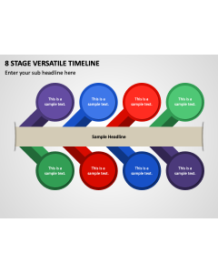 8 Stage Versatile Timeline PPT Thumbnail