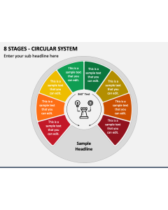 8 Stages - Circular System PPT Slide 1