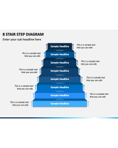 8 Stair Step Diagram PPT Slide 1