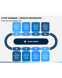 8 Step Diagram - Creative Infographic PPT Slide 1