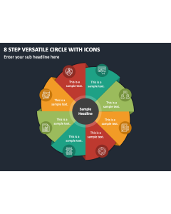 8 Step Versatile Circle with Icons PPT Thumbnail