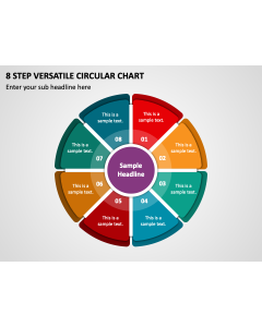8 Step Versatile Circular Chart PPT Thumbnail