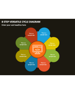 8 Step Versatile Cycle Diagram PPT Thumbnail