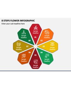 8 Steps Flower Infographic PPT Slide 1