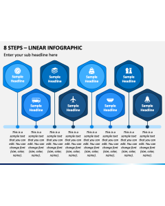 8 Steps - Linear Infographic PPT Slide 1