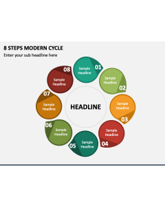 8 Steps Modern Cycle PPT Slide 1