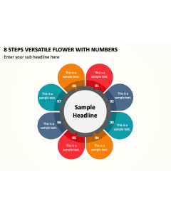 8 Steps Versatile Flower with Numbers PPT Thumbnail