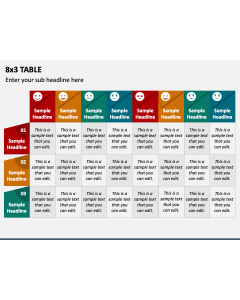 8x3 Table PPT Slide 1