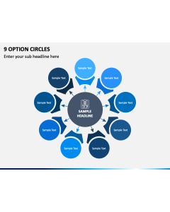 9 Option Circles PPT Slide 1