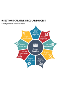 9 Sections Creative Circular Process PPT Thumbnail