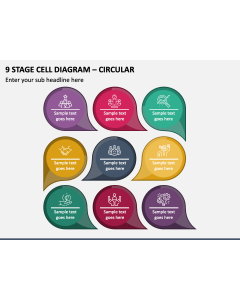 9 Stage Cell Diagram - Circular PPT Slide 1