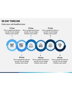 90 Day Timeline PPT Slide 1