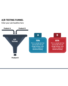 A/B Testing Funnel PowerPoint Slide 1