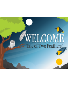 A Tale of Two Feathers Theme PPT Thumbnail